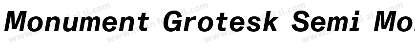 Monument Grotesk Semi Mono字体转换